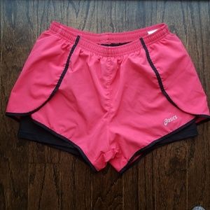 oasics running shorts